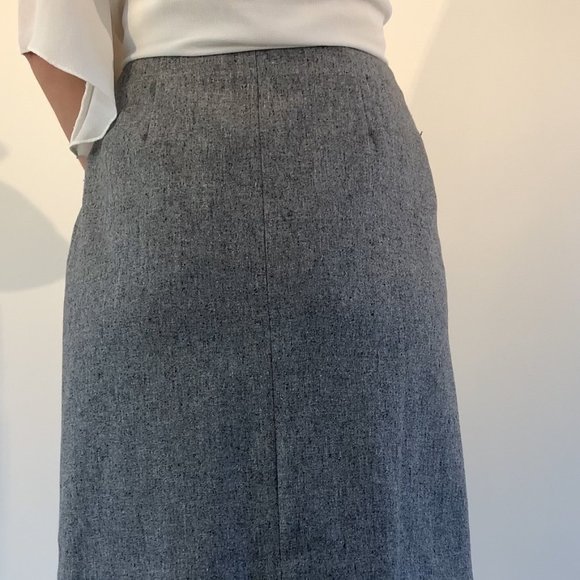 Wool Pencil Wrap Skirt - Picture 2 of 5